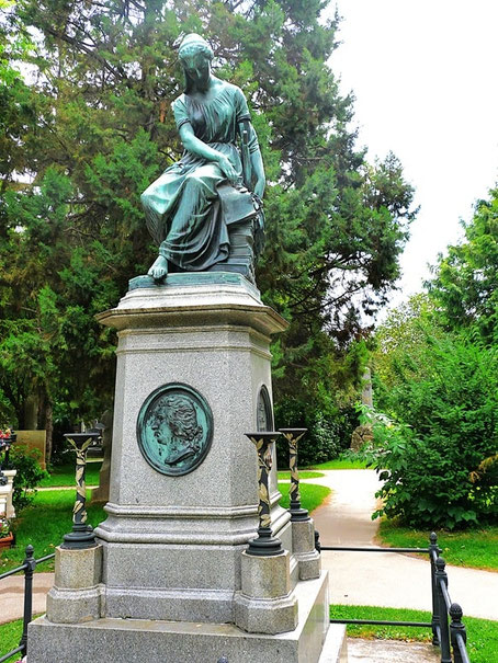 Auf den Spuren von Mozart in Wien: Denkmal auf dem Zentralfriedhof