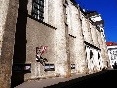 Auf den Spuren von Kaiserin Sissi in Wien: Augustinerkirche Außen