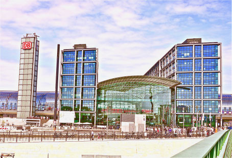 Der Lehrter Bahnhof, der Hauptstadtbahnhof Sehenswürdigkeiten Hauptstadt Deutschland Berlin
