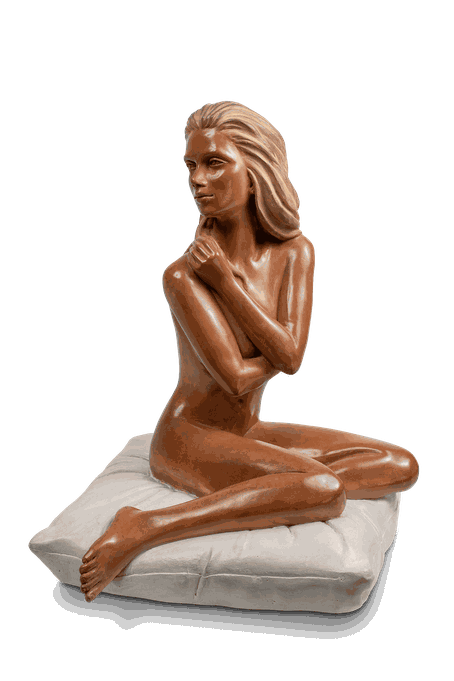 Kim - sculpture en bronze d'Alain Choisnet