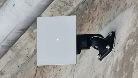 Messziel für dynamische Lasermessung