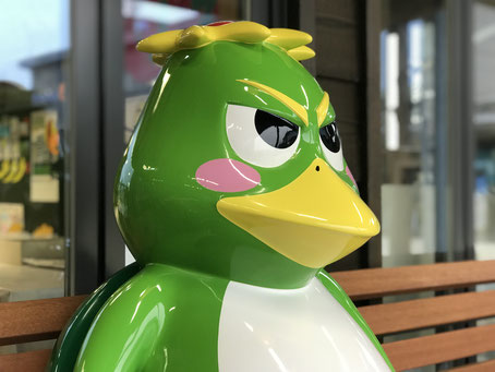 　＜川の駅・道の駅のマスコットキャラクター　マモリくん＞　