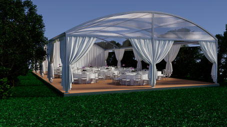 Chapiteau 36 x 84 avec arche
