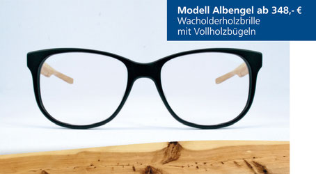 Wacholderholz-Brille Modell Albengel