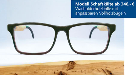 Wacholderholz-Brille Modell Schafskälte