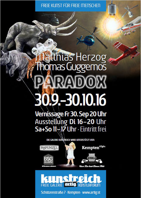 Paradox, Ausstellung, Guggemos, Herzog, Kunstreich, Kempten