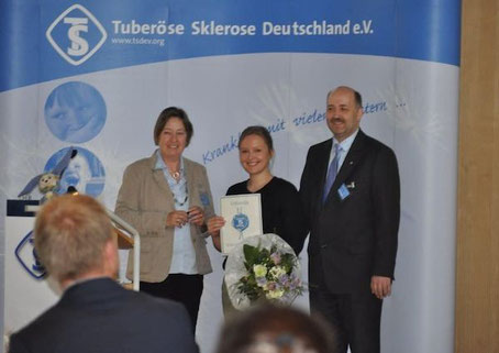 Preisverleihung an Dr. Sarah Leutelt. Foto: Inga Lepka