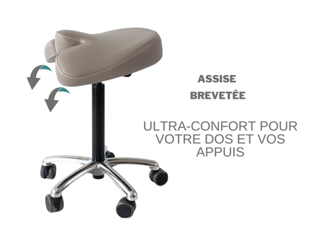 Siege selle opérateur ergonomique idéale contre le mal de dos du dentiste ou de l'assistante dentaire