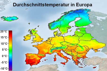 Durchschnittstemperatur Europa für Cannabis Sorten