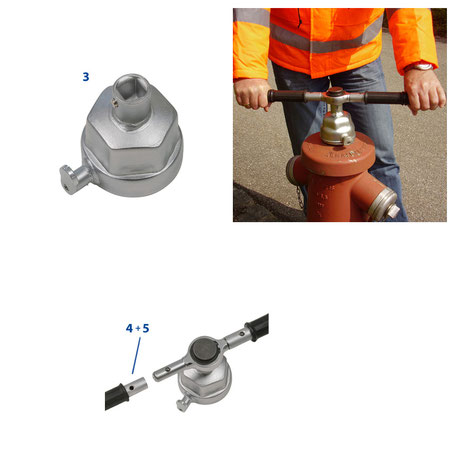 Schieberschlüssel, Spezialwerkzeug, Absperrarmaturen, Hydranten, Höhenverstellung, Kreuzgelenk, Knarren, Anbauteile, Absperrkappen, Schieber