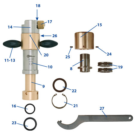 Druckluftmotore, Antriebe, Anbohrmotore, Anbohrmaschinen, Bohrmaschinen, Anbohrgeräte, Anbohrständer, Perfekt 3, Gasleitungen anbohren, Wasserleitungen anbohren, Fräser, Zentrierbohrer, Lochfräser, Sägekranzfräser