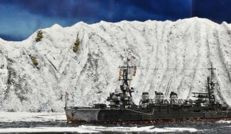 1/700 日本海軍 軽巡洋艦 【多摩】(北方迷彩仕様 1942年1月中旬～5月中旬頃）◆模型製作工房 聖蹟