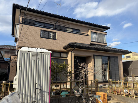 塗装後の戸建て全体写真