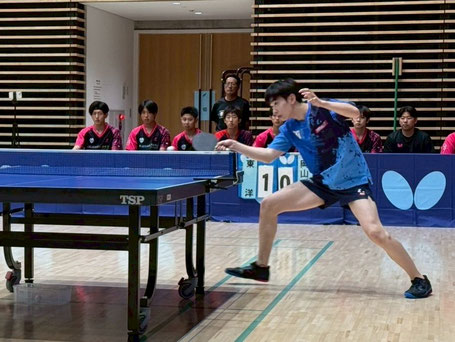 柳沢は同志社大学戦のトップで貴重な勝利を挙げた