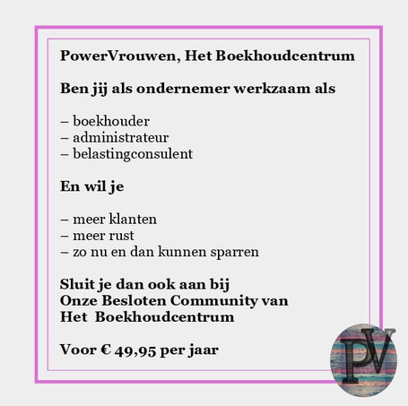 PowerVrouwen, het Boekhoudcentrum, voor een Plan op Maat voor het uitbesteden van een deel of je gehele boekhouding