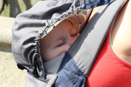 Baby Carrier used for sleeping