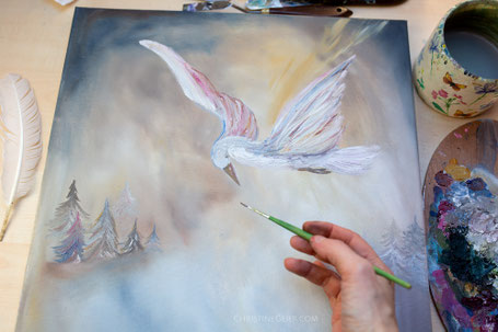Seelenbild · intuitive Malerei · Visionsmalerei · spirituelle Kunst · Kunst für Heilpraktikerpraxis · Kunst für Coachingräume · Kunst für Heilräume · energetische Malerei · Kunst für die Seele, soulart, visionaryart, oil painting, Heilpraxis Wanddeko