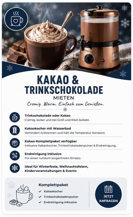 Kakao mit Marshmallows in einem Becher