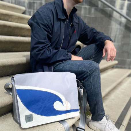 Taschen aus Segeltuch Segeltuchtaschen Messenger Bags aus Segeltuch von 360°, 727 Sailbags, NoFish & Canvasco