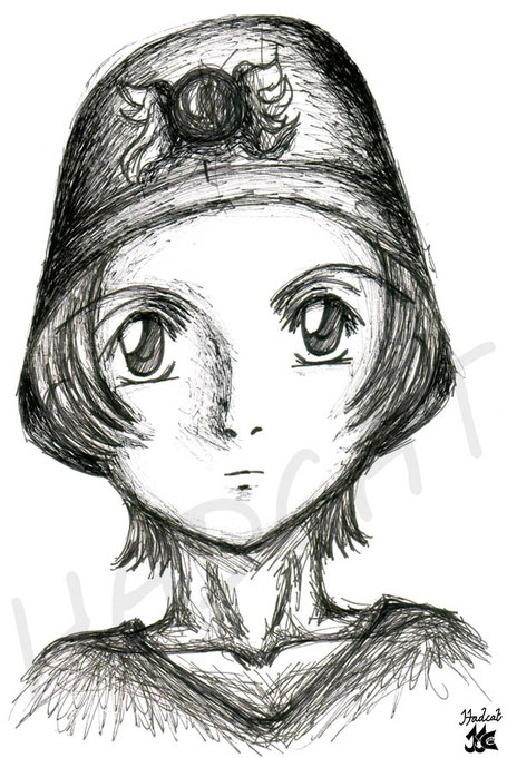 Hadcat own character girl with hat