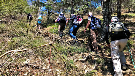 Randos Canétoises en rando Découverte à Fontfrède vers le pic de la Saline et le refuge le 17 avril 2018
