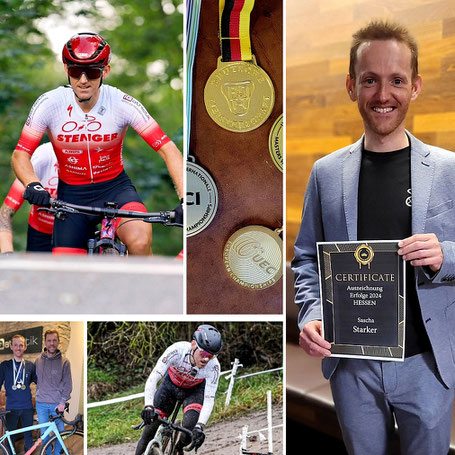 Der von iQ athletik trainierte Radsportler Sascha Starker wird für seine Erfolge vom Hessischen Radfahrerverband (HRV) ausgezeichnet