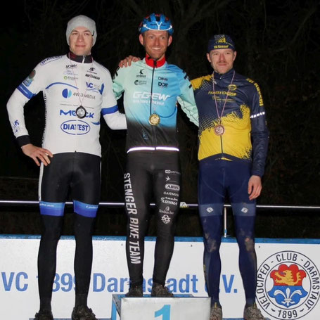 Sascha Starker und Constantin Kolb bei den Cyclocross Hessenmeisterschaften