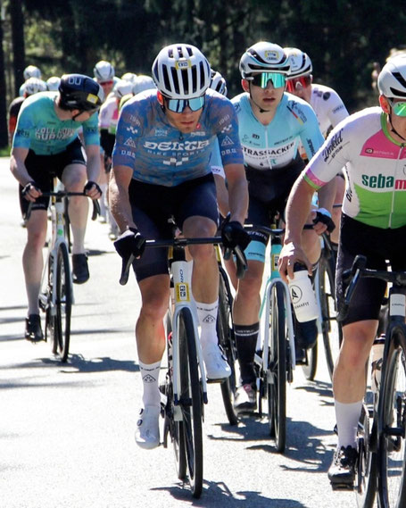 Noah Jung gewinnt die Bergwertung bei der ADAC Velotour Eschborn-frankfurt