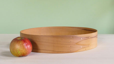 Obstschale aus Apfelholz