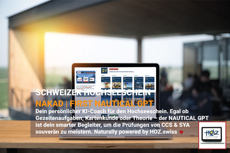 Zwei Personen am Laptop: HOZ Hochseeschein Classroom mit HOZ Cloud und NAKAD GPT – digitale Ausbildung online starten.