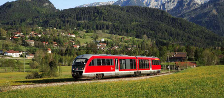 Anreise mit der Bahn zum Bahnhof Pfronten-Steinach