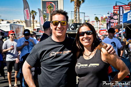 Tim Schrader (co-pilot) and Nicole Pitell-Vaughan (pilot)