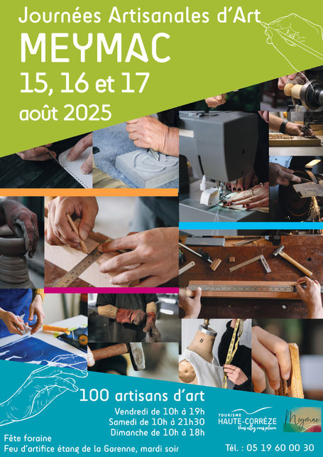 Les cartes pop-up seront aux Journées artisanales d'art de Meymac les 15,16 et 17 août 2025