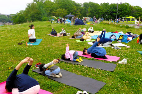 Park Yoga Fest in Hachioji - Charity Yoga Event