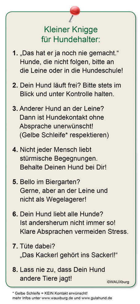 Wenn wir uns alle daran halten, wird das spazieren gehen wieder schön entspannend!