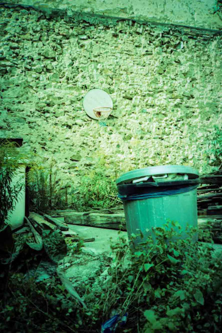 Cross processed slide film
