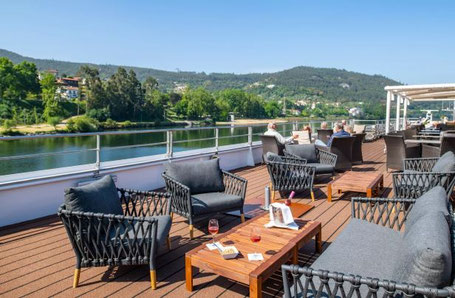 Sonnendeck auf dem Flussschiff Douro Queen 2026