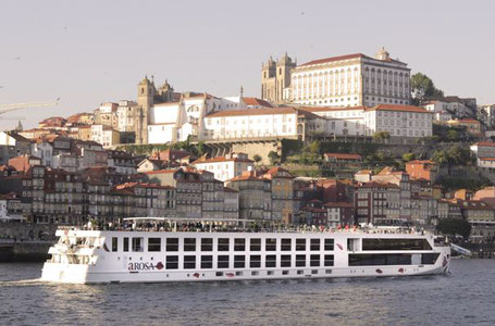 Flusskreuzfahrtschiff A-ROSA ALVA in Porto 2026 