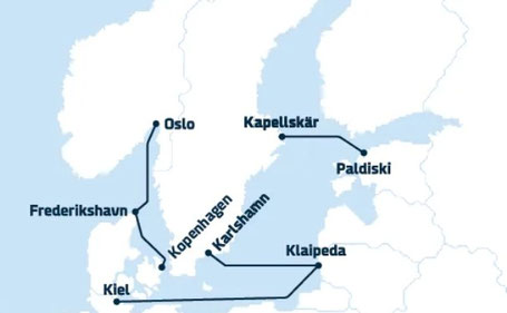 Route Kopenhagen - Norwegen 2026