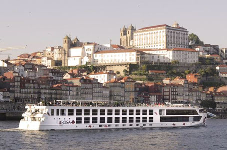 Flusskreuzfahrtschiff A-ROSA ALVA in Porto 2026