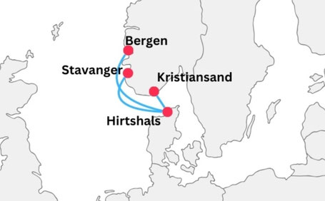 Fjord Line Route Norwegen 2026