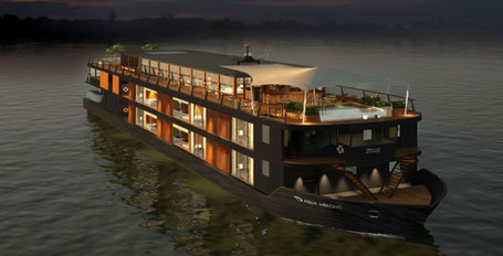 Aqua Mekong das beste Flusskreuzfahrtschiff der Welt 2026