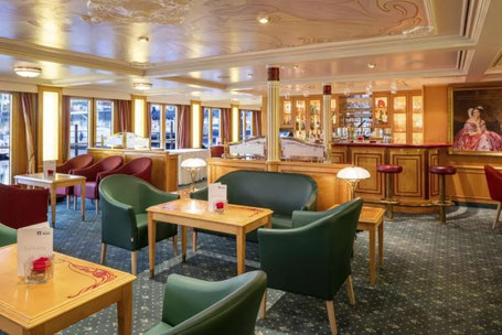 Salon auf dem Flusskreuzfahrtschiff MS Thurgau Chopin 2026