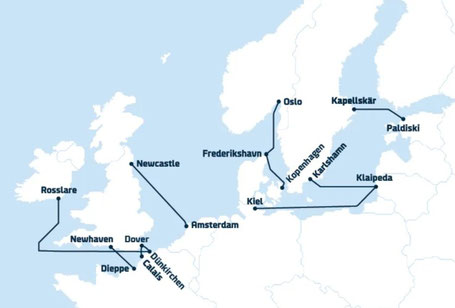 DFDS Route England 2026