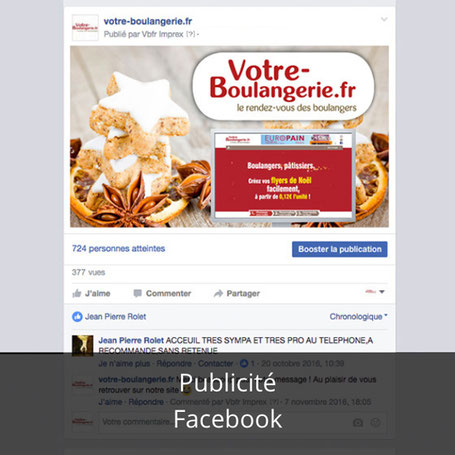 publicité facebook - réseaux sociaux 
