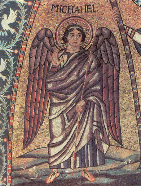 Hl. Michael -Mosaik in Sant'Apollinarein Classe;  Ravenna, 6. Jhdt