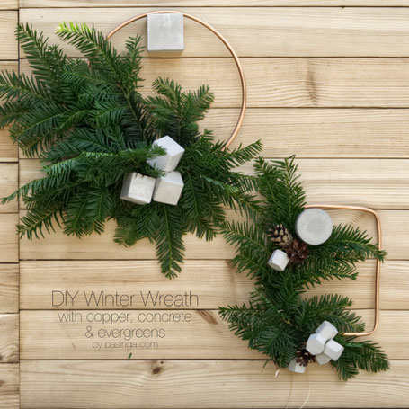 DIY Winter Wreath Tutorial By PASiNGA Design