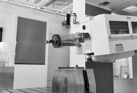 Spindel in einer Bohrmaschine eingebaut