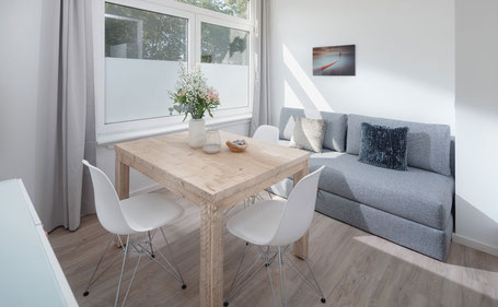 Wohnbereich Loft 2 im Strandloft Eins Norderney