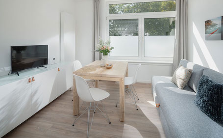 Wohnbereich Loft 2 im Strandloft Eins Norderney